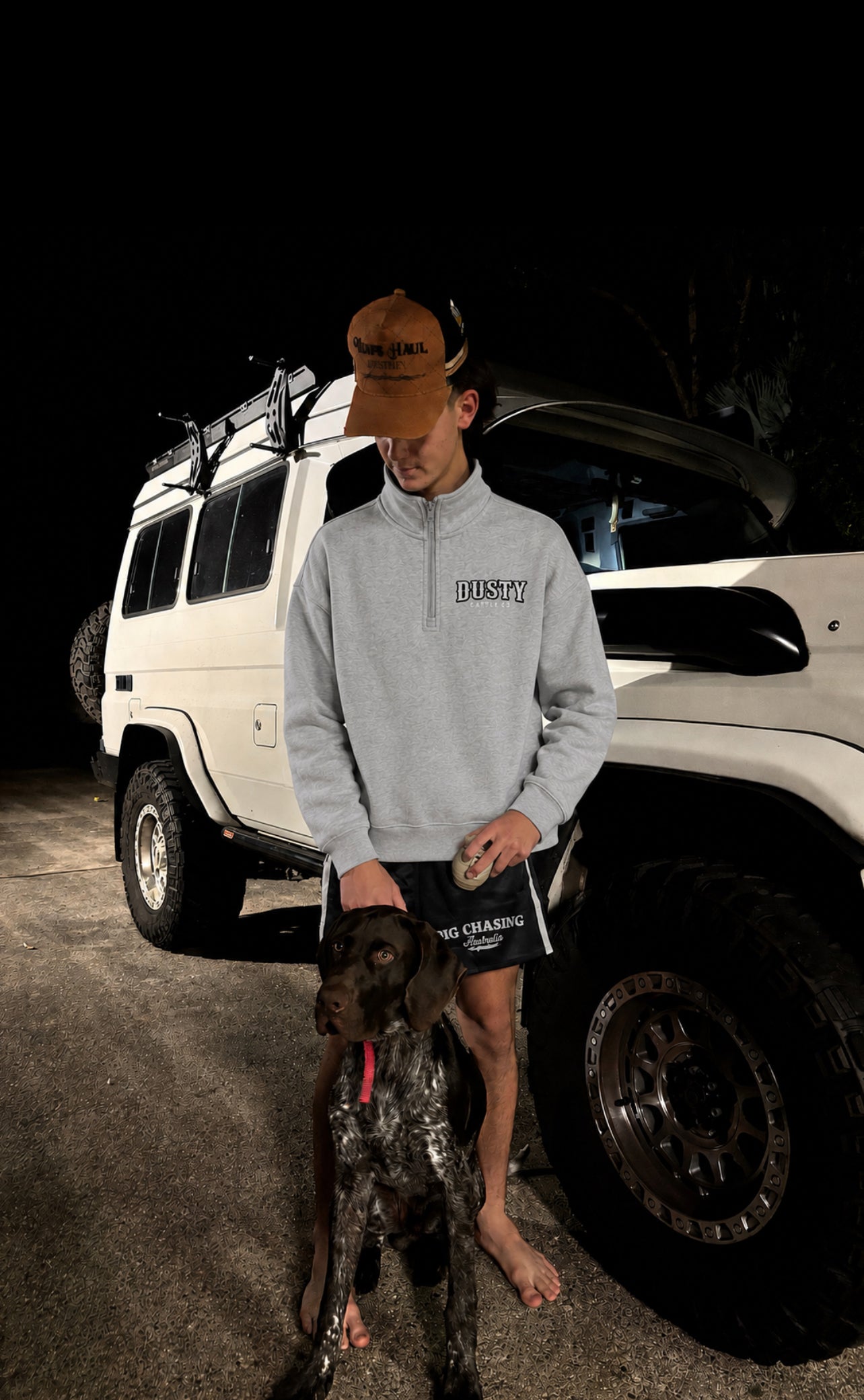 Dusty cattle co 1/2 zip
