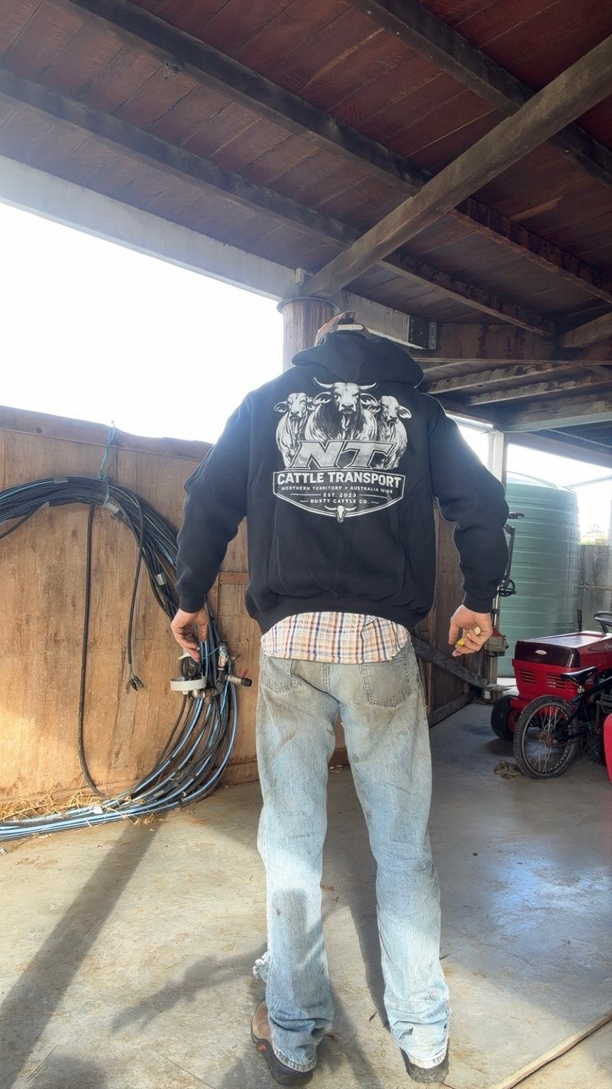 Pre order Loose fit Dusty Cattle Co Hoodie -Black