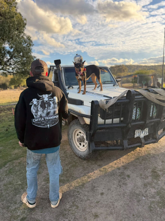 Pre order Loose fit Dusty Cattle Co Hoodie -Black